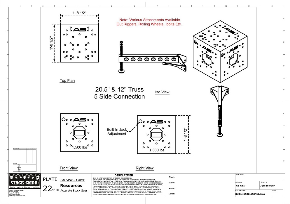 Micro GBLOCK Ballast - Gallagher Staging